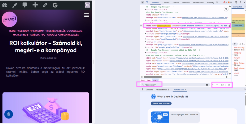 Dupla meta leírás? Így rontja el az oldalad SEO-ját (és így javítsd ki) 2 HTML-ben két meta description tag