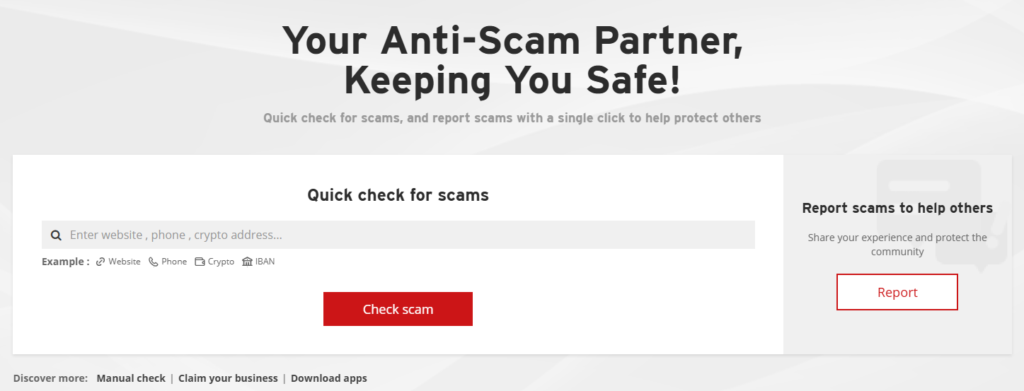 Scamadviser – így ellenőrizheted, megbízható-e egy weboldal 1 Scamadviser weboldal elemző felülete megbízhatósági értékeléssel