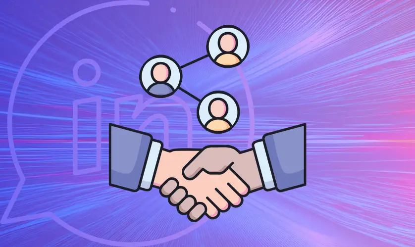 A LinkedIn logója, amely a szakmai kapcsolatok kiépítésének fontosságát szimbolizálja.