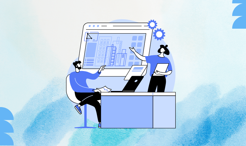 Weboldal fejlesztés folyamatának illusztrációja, amely a fókusz kulcsszót tartalmazza.