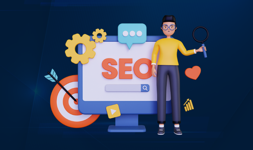 Weboldal keresőoptimalizálás folyamatának bemutatása szemléltető ábrán.